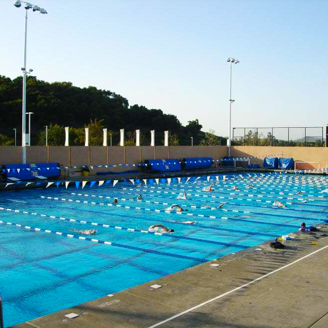 Northwood High School pool facility in Irvine used for Nova Swim School lessons